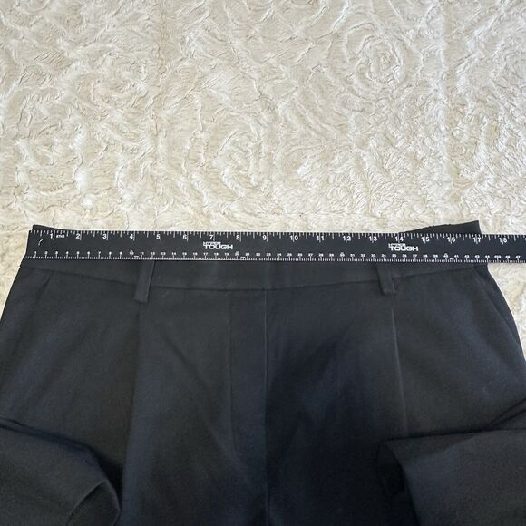 LOFT Womens Size Large Pants Pull On Tapered in Brushed Flannel  Black Ankle NEW - Picture 12 of 16